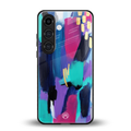 glitz back phone cover | glass case for samsung galaxy s25 plus