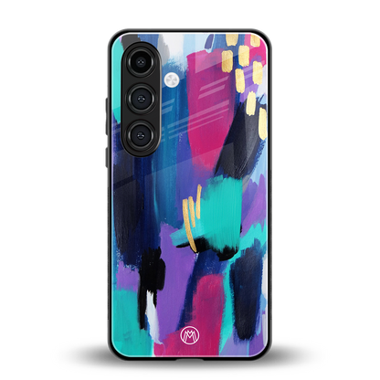 glitz back phone cover | glass case for samsung galaxy s24 plus