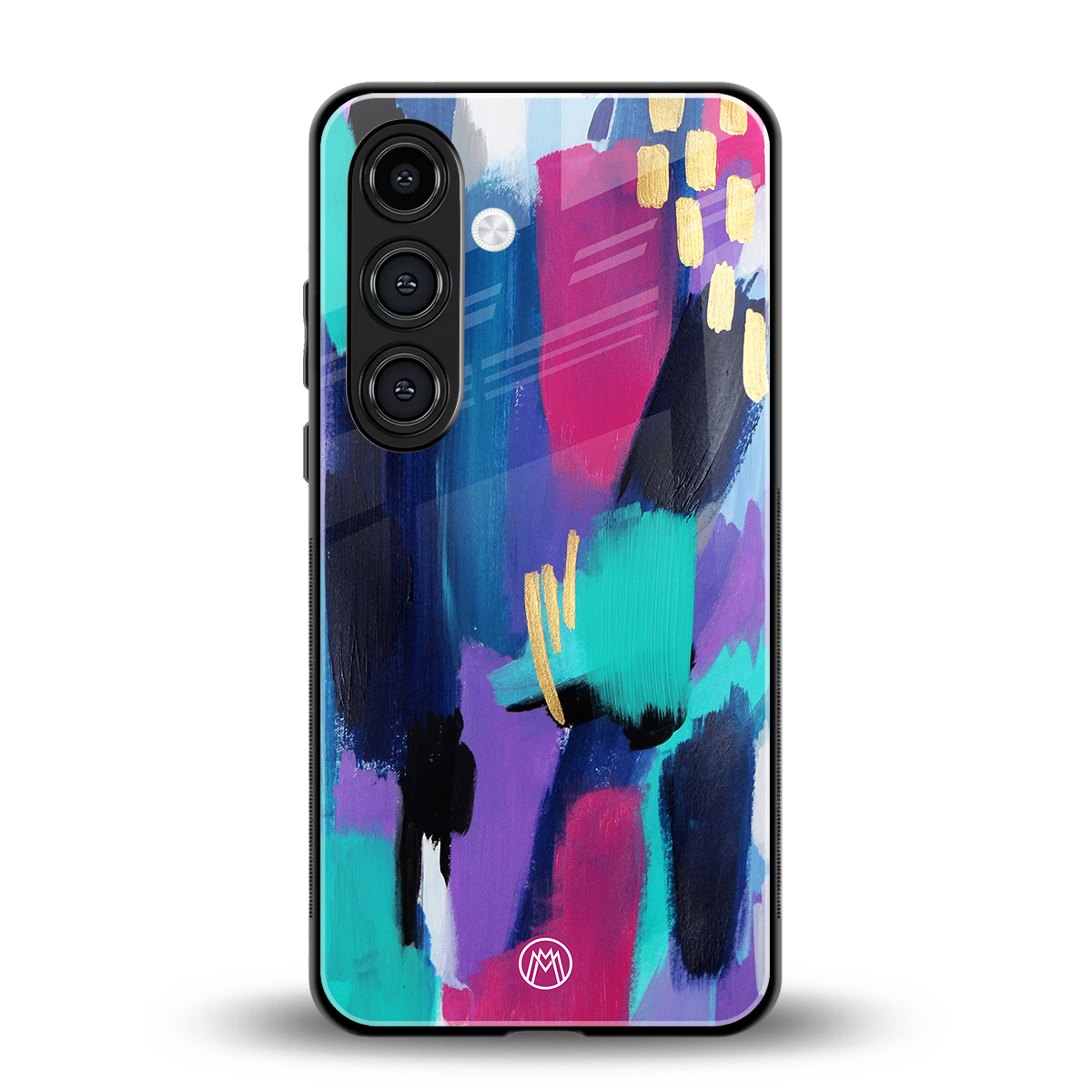 glitz back phone cover | glass case for samsung galaxy s23 plus