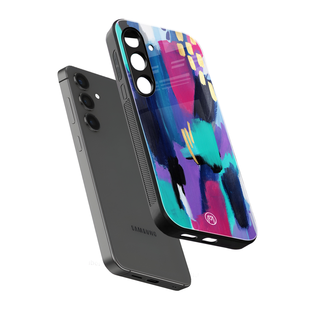 glitz back phone cover | glass case for samsung galaxy s24