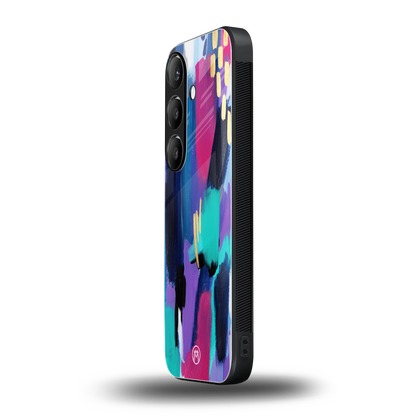 glitz back phone cover | glass case for samsung galaxy s25 plus