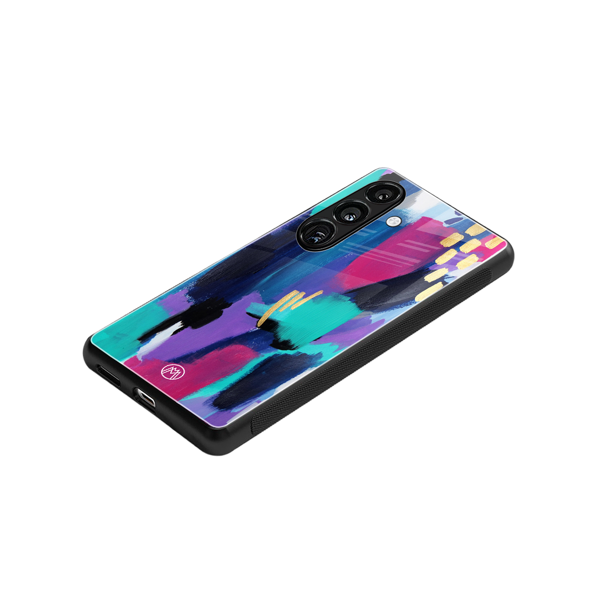 glitz back phone cover | glass case for samsung galaxy s23 plus