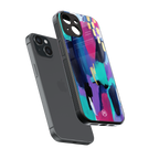 glitz back phone cover | glass case for iphone 15