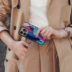 glitz back phone cover | glass case for nothing phone 1