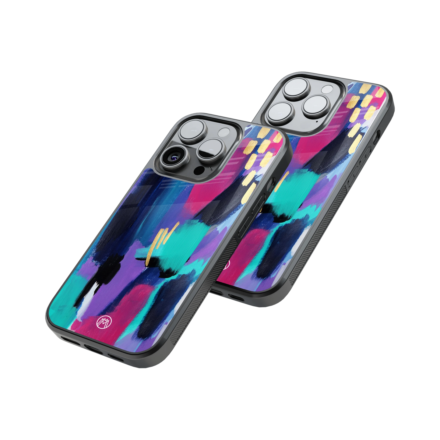 Protective Glass Back Phone Case Compatible with iPhone, Samsung, OnePlus, Pixel & More