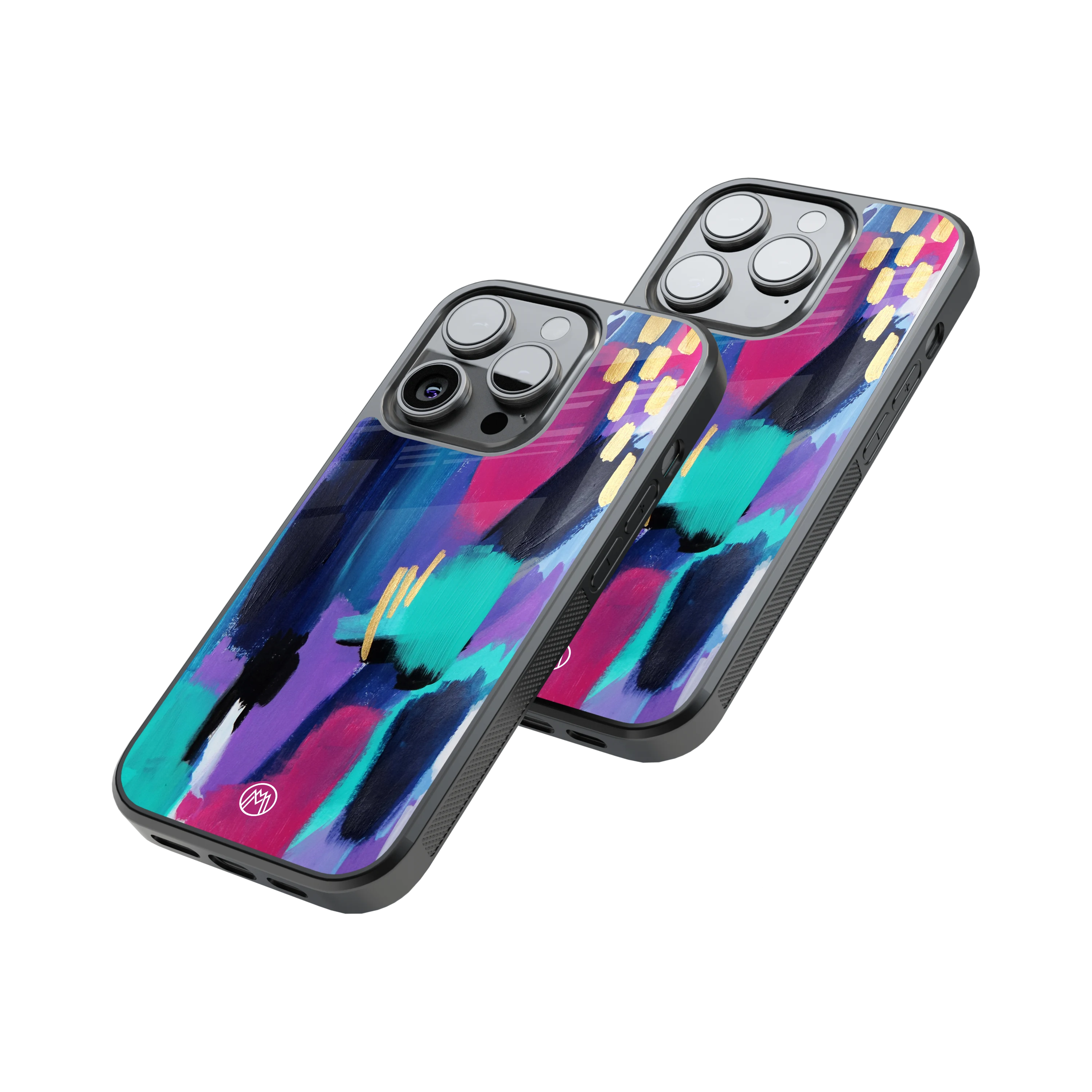 Protective Glass Back Phone Case Compatible with iPhone, Samsung, OnePlus, Pixel & More