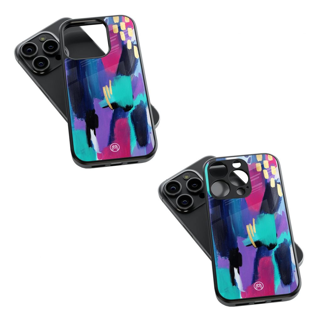 Trendy Glass Back Mobile Case for iPhone, Samsung, Redmi, OnePlus, Google Pixel, Motorola