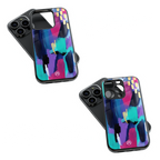 Trendy Glass Back Mobile Case for iPhone, Samsung, Redmi, OnePlus, Google Pixel, Motorola