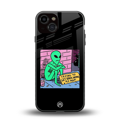 go home alien back phone cover | glass case for iphone 13