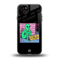 go home alien back phone cover | glass case for iphone 15 plus