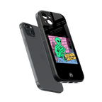 go home alien back phone cover | glass case for iphone 15 plus