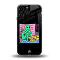 go home alien back phone cover | glass case for iphone 16 pro max