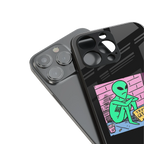 go home alien back phone cover | glass case for iphone 13 mini