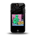 go home alien back phone cover | glass case for iphone 16 pro