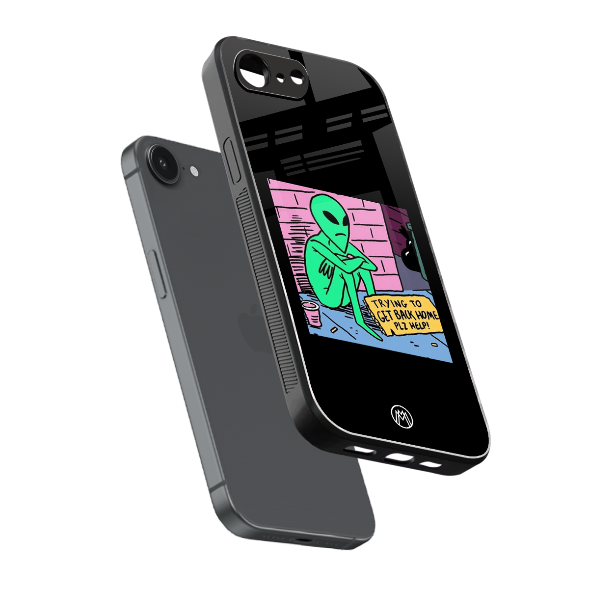 go home alien back phone cover | glass case for iphone 16e