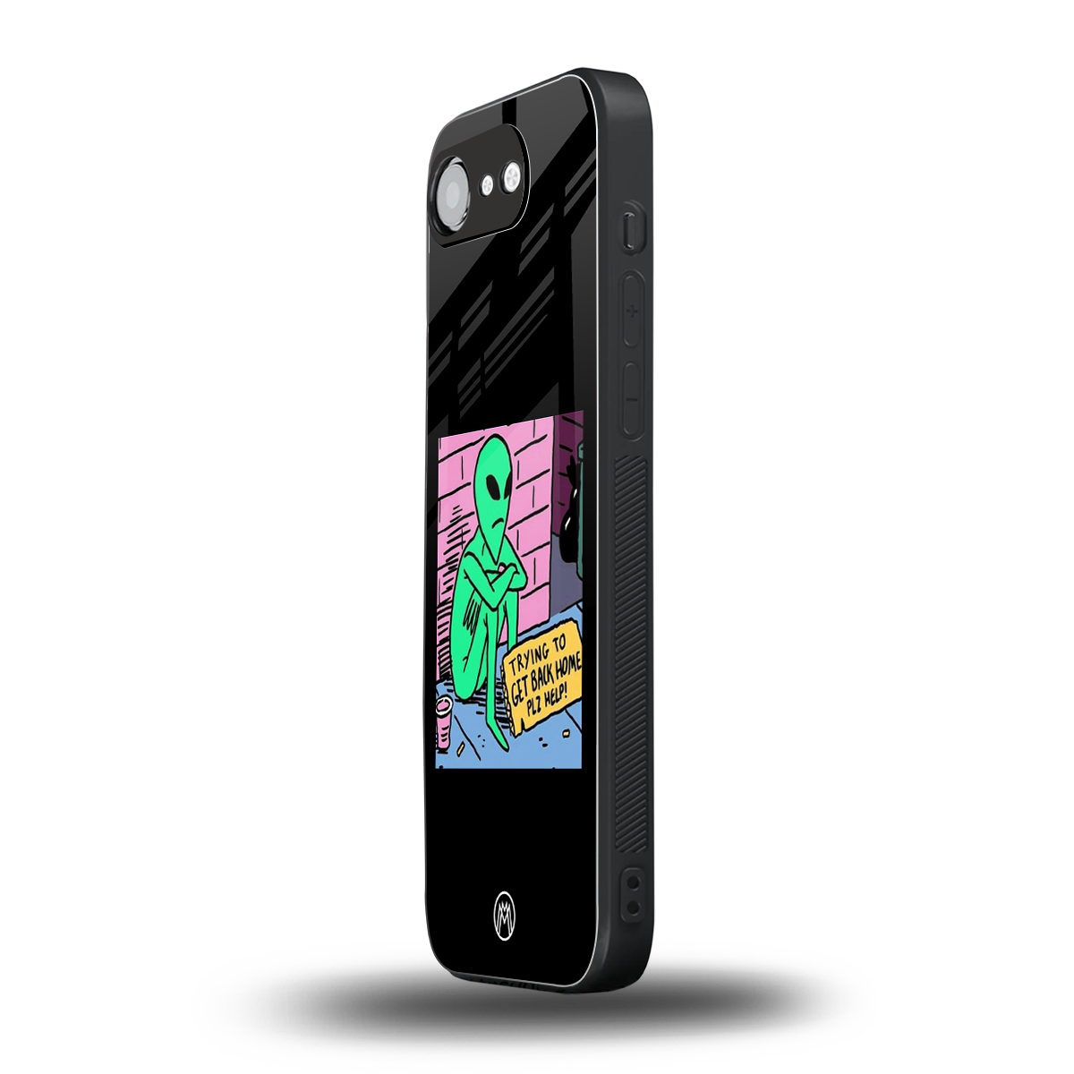 go home alien back phone cover | glass case for iphone 16e