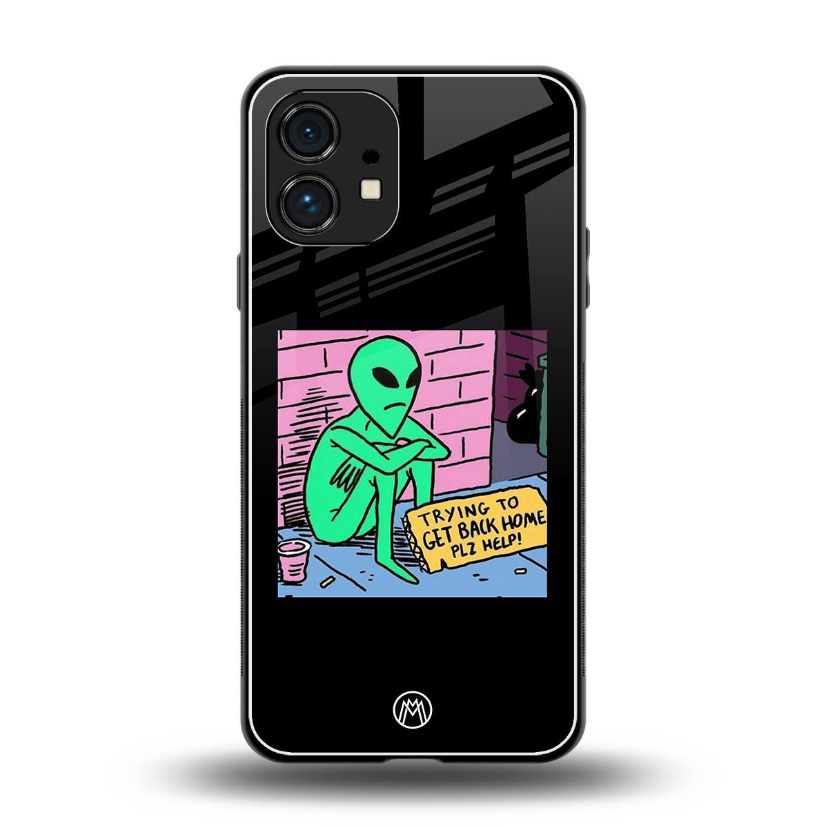 go home alien back phone cover | glass case for nothing phone 1