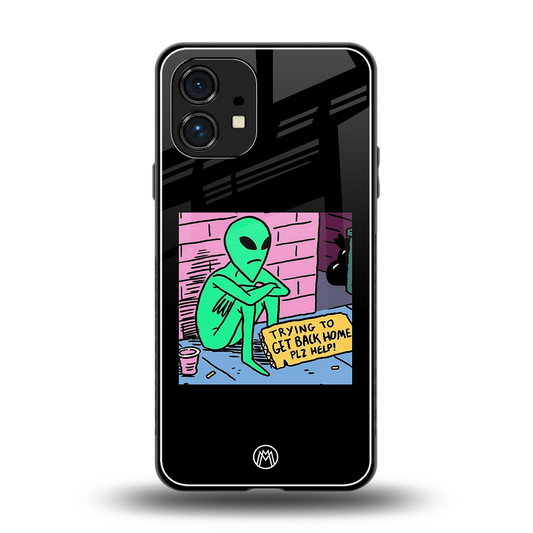 go home alien back phone cover | glass case for nothing phone 1