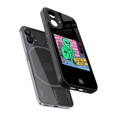 go home alien back phone cover | glass case for nothing phone 1