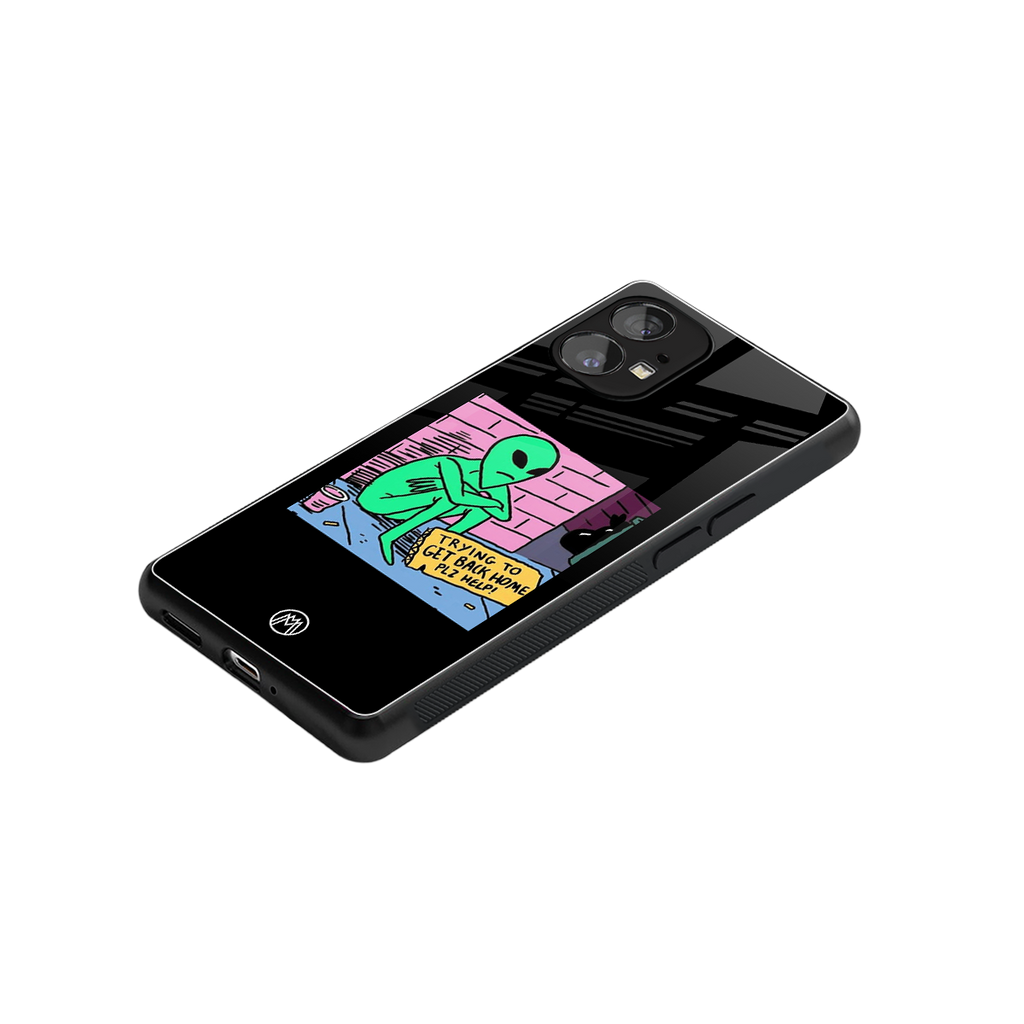 go home alien back phone cover | glass case for nothing phone 1