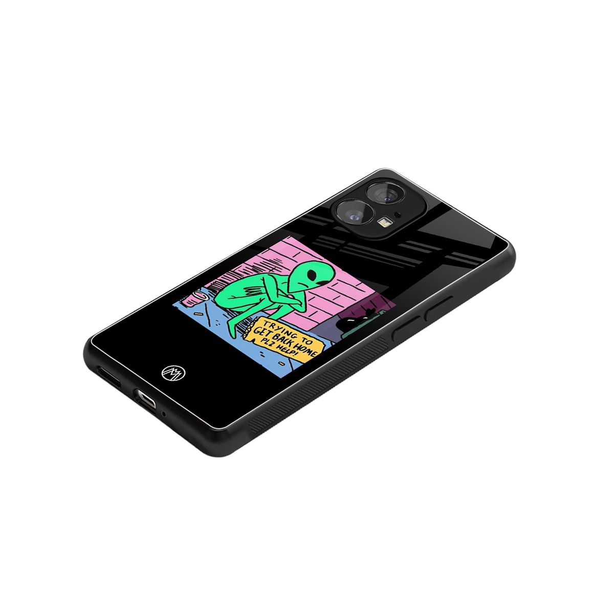 go home alien back phone cover | glass case for nothing phone 1