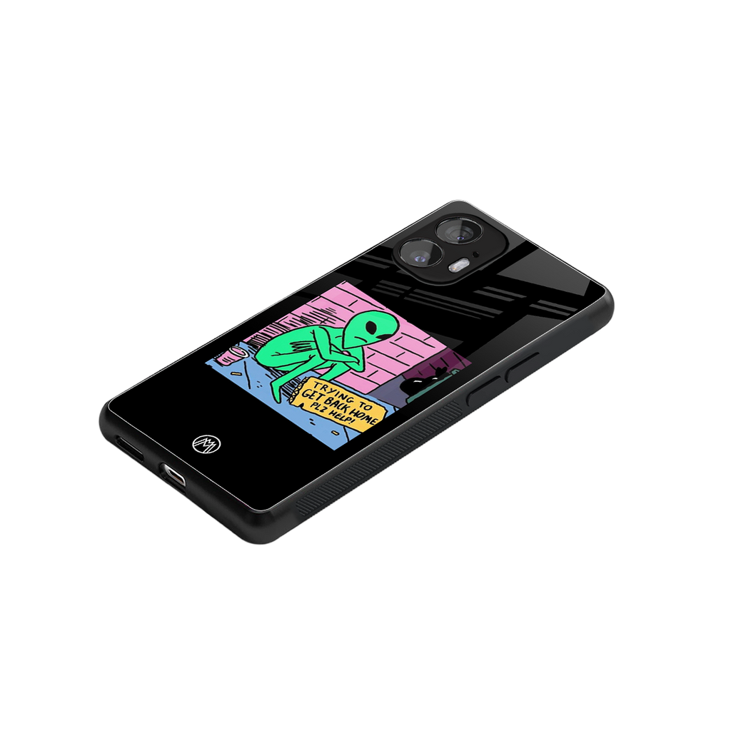 go home alien back phone cover | glass case for nothing phone 2