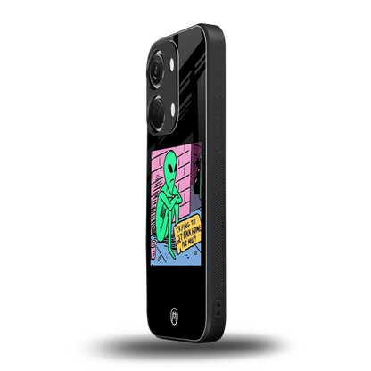 go home alien back phone cover | glass case for oneplus nord 3