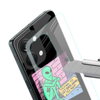 go home alien back phone cover | glass case for oneplus nord 3