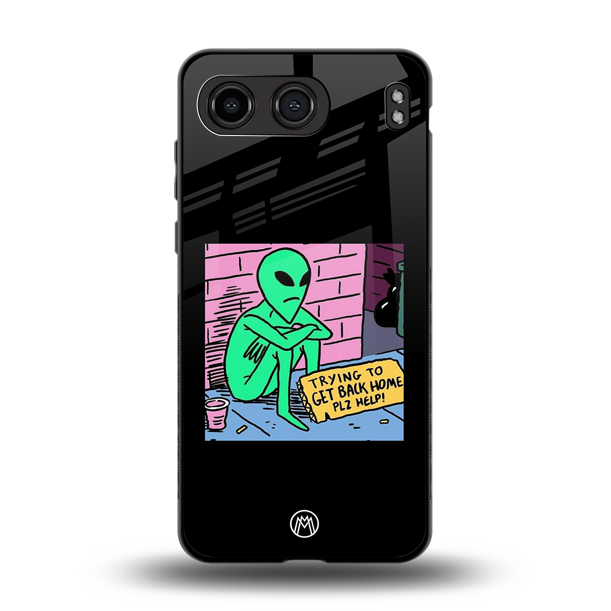 go home alien back phone cover | glass case for oneplus nord 4