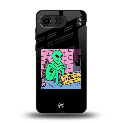 go home alien back phone cover | glass case for oneplus nord 4