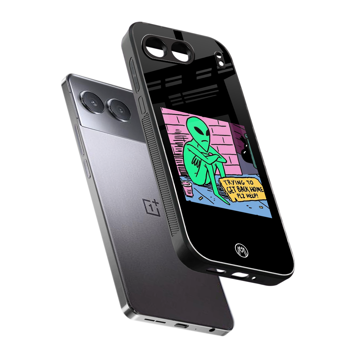 go home alien back phone cover | glass case for oneplus nord 4