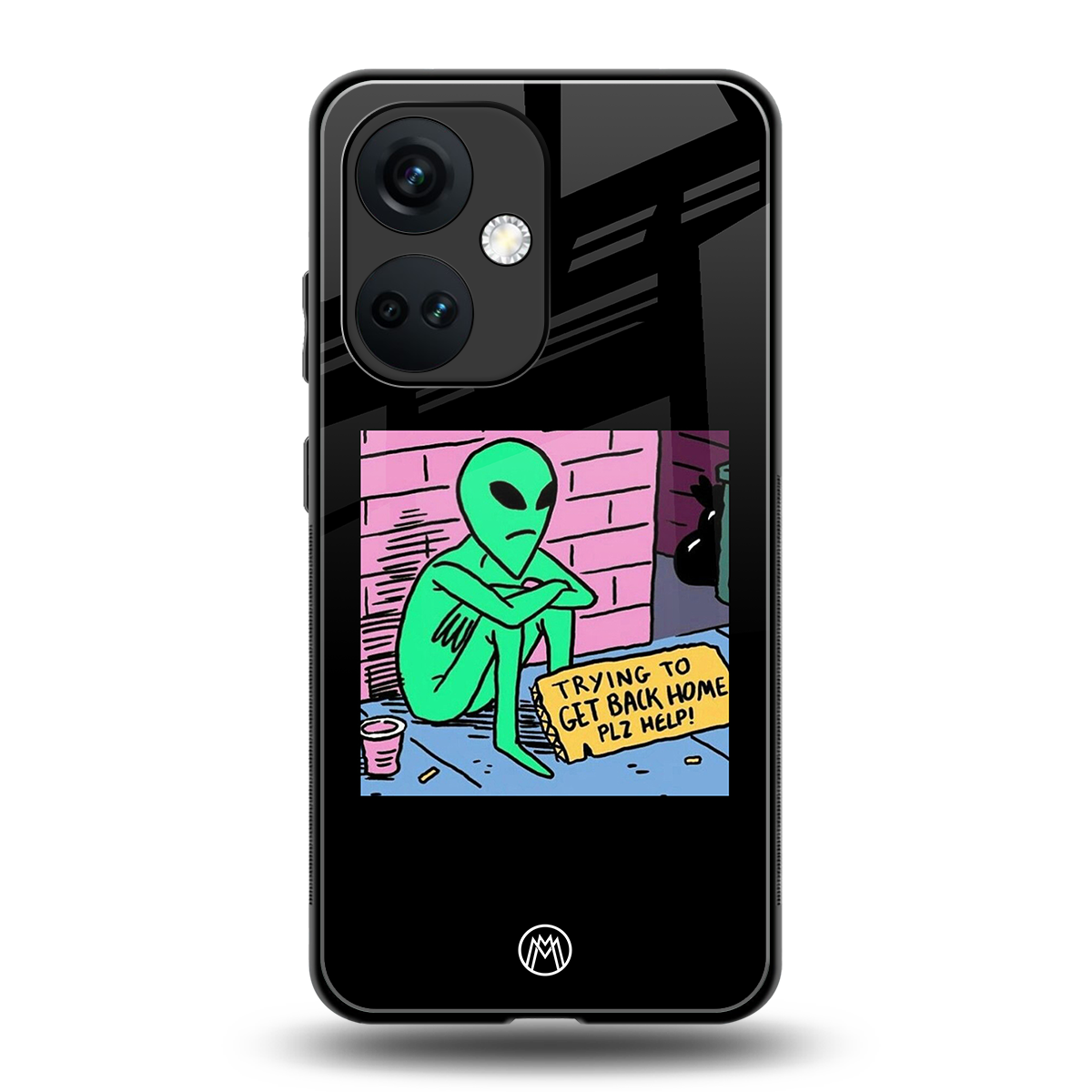go home alien back phone cover | glass case for oneplus nord ce 3
