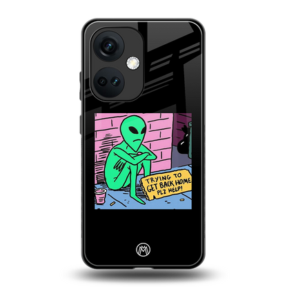 go home alien back phone cover | glass case for oneplus nord ce 3