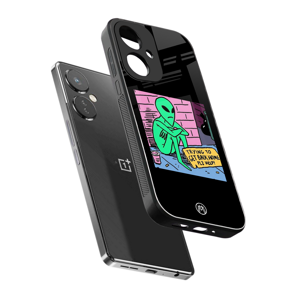 go home alien back phone cover | glass case for oneplus nord ce 3