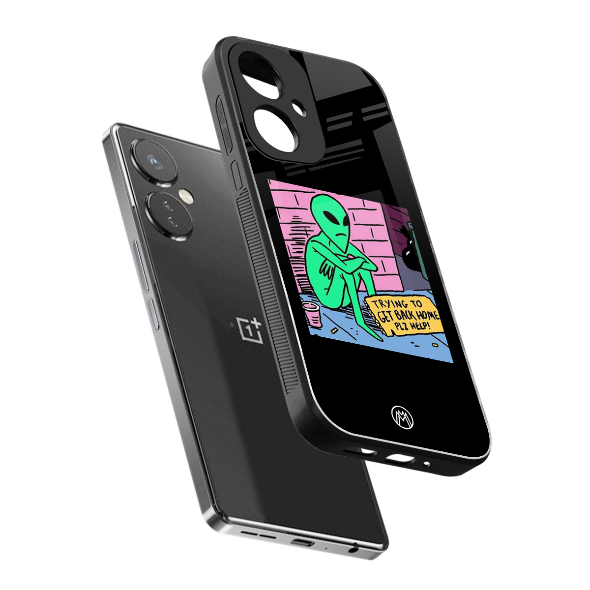 go home alien back phone cover | glass case for oneplus nord ce 3