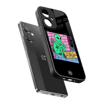 go home alien back phone cover | glass case for oneplus nord ce 3