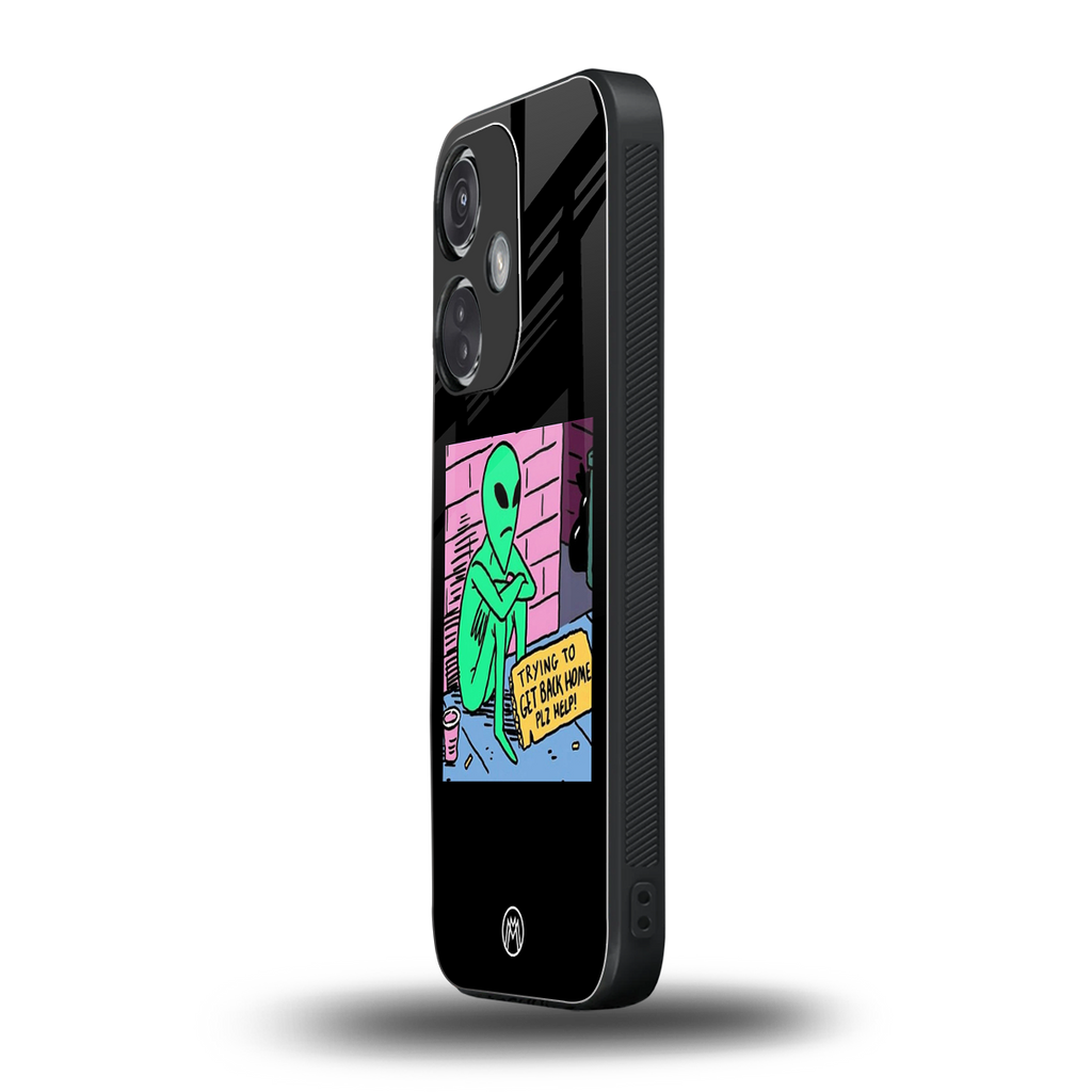 go home alien back phone cover | glass case for oneplus nord ce 3