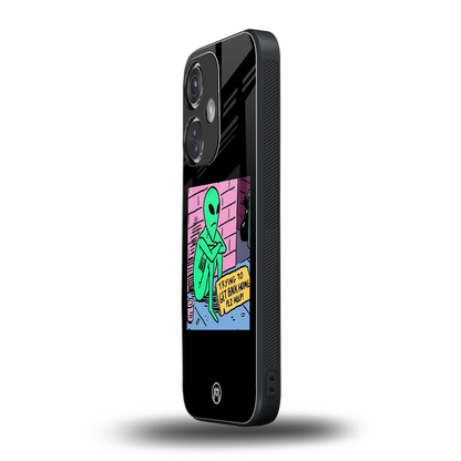 go home alien back phone cover | glass case for oneplus nord ce 3