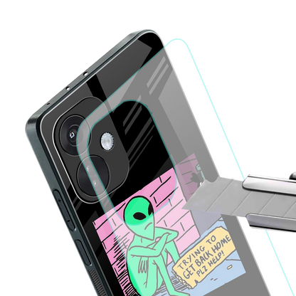 go home alien back phone cover | glass case for oneplus nord ce 3