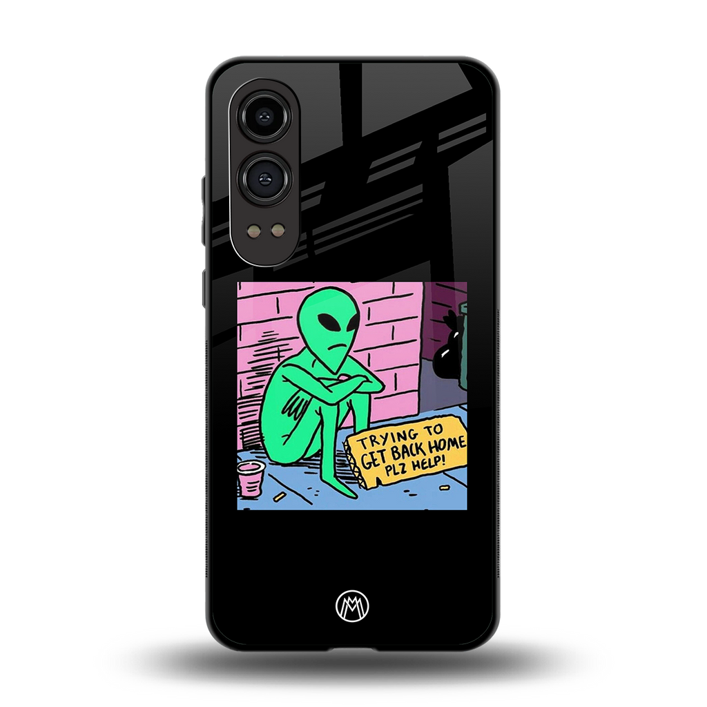 go home alien back phone cover | glass case for oneplus nord ce 4 lite
