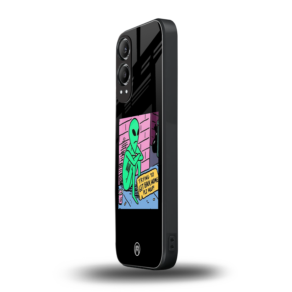 go home alien back phone cover | glass case for oneplus nord ce 4 lite