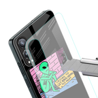 go home alien back phone cover | glass case for oneplus nord ce 4 lite