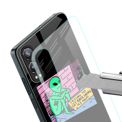 go home alien back phone cover | glass case for oneplus nord ce 4 lite