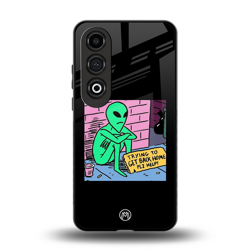 go home alien back phone cover | glass case for oneplus nord ce 4