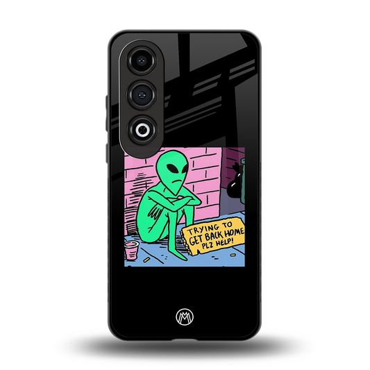 go home alien back phone cover | glass case for oneplus nord ce 4