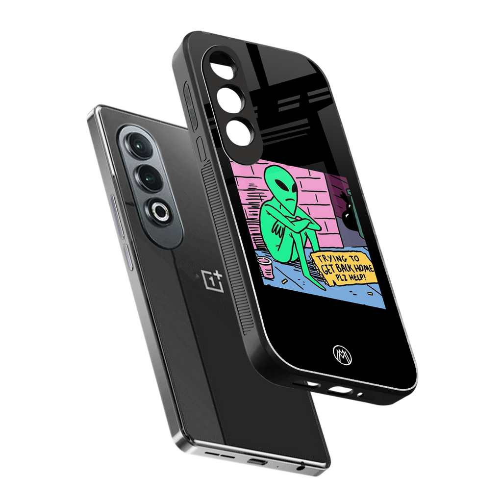 go home alien back phone cover | glass case for oneplus nord ce 4