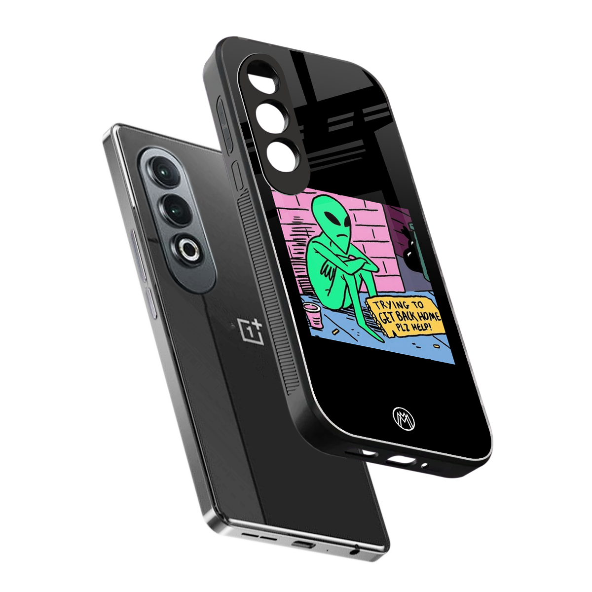 go home alien back phone cover | glass case for oneplus nord ce 4