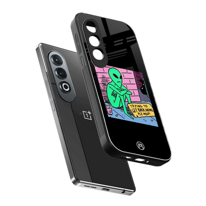 go home alien back phone cover | glass case for oneplus nord ce 4