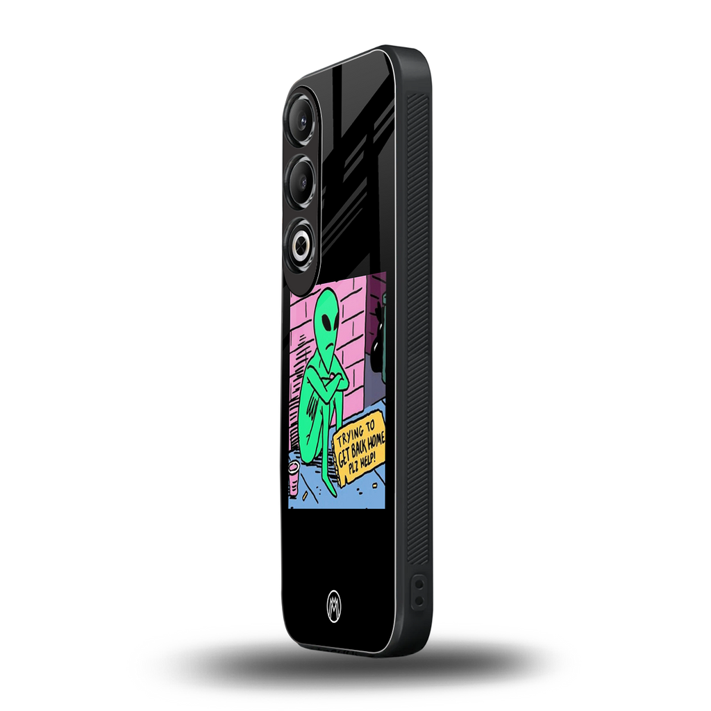 go home alien back phone cover | glass case for oneplus nord ce 4