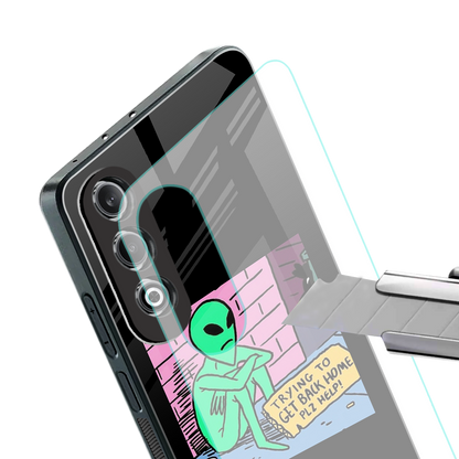 go home alien back phone cover | glass case for oneplus nord ce 4